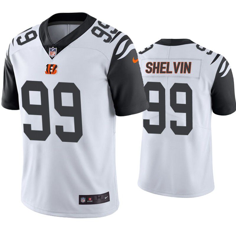 Men Cincinnati Bengals #99 Tyler Shelvin Nike White Color Rush Legend NFL Jersey->->NFL Jersey
